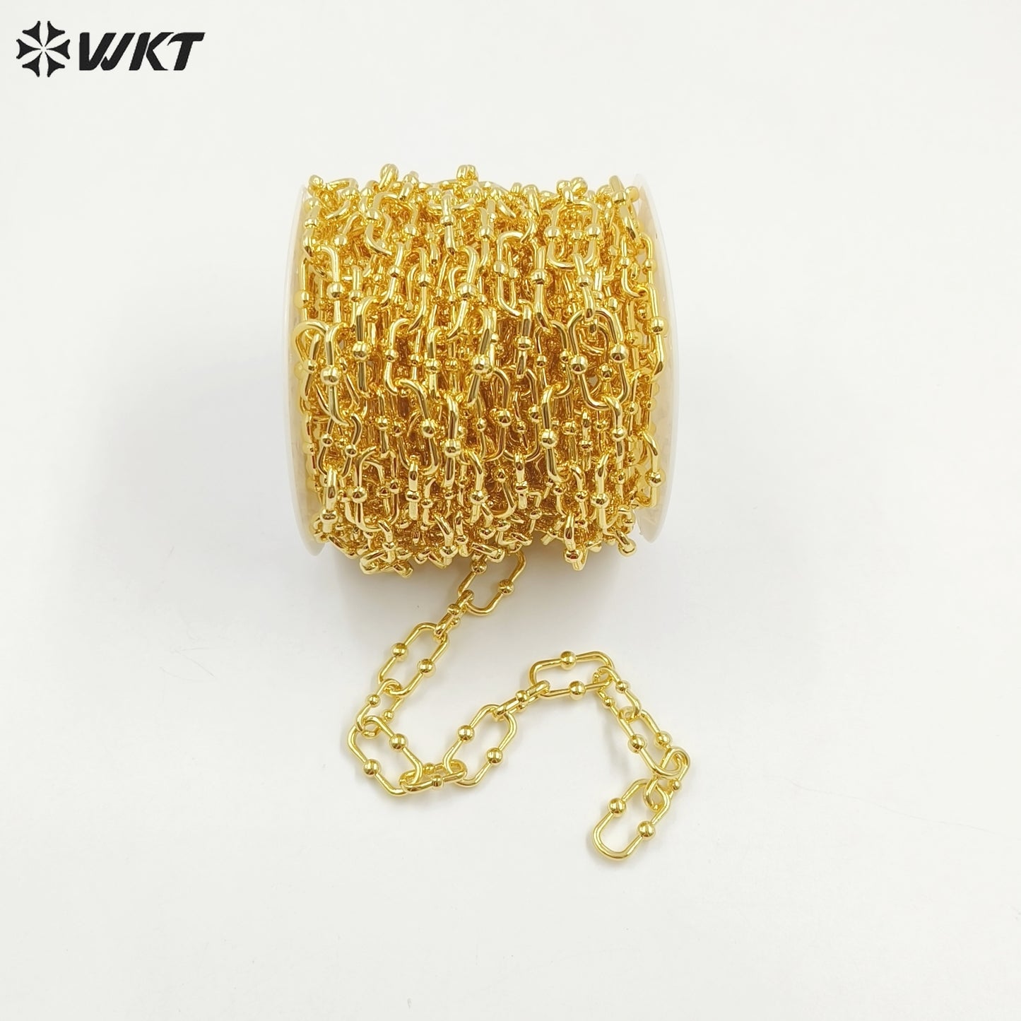 WT-BC235 Copper-plated in 18K Gold Color Korean Handmade Box Buckle DIY Bracelet Necklace Sweater Chain