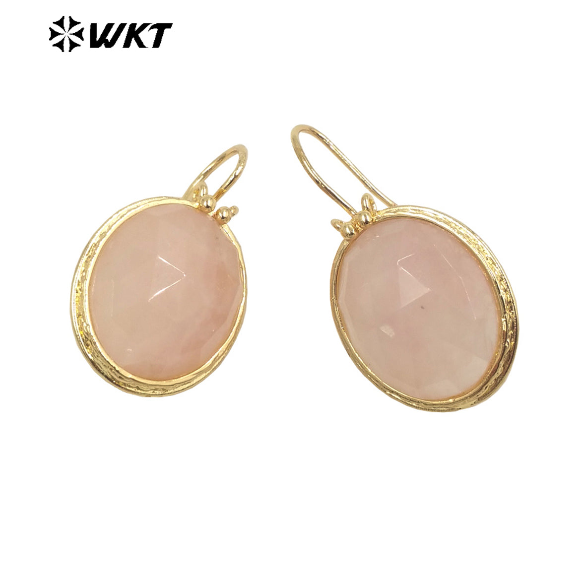 WT-E728 Amazing Colorful Long Charming Pendant Earrings Women 18k Gold Birthday Amethyst Gemstone Earrings in Drop