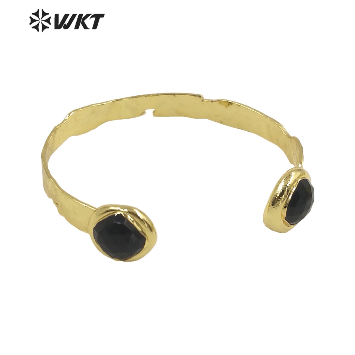 WT-B640 WKT Lovely Fashion Design Trendy Gift for Women Gemstone C Shaped Natural Colorful Gemstone Bracelets