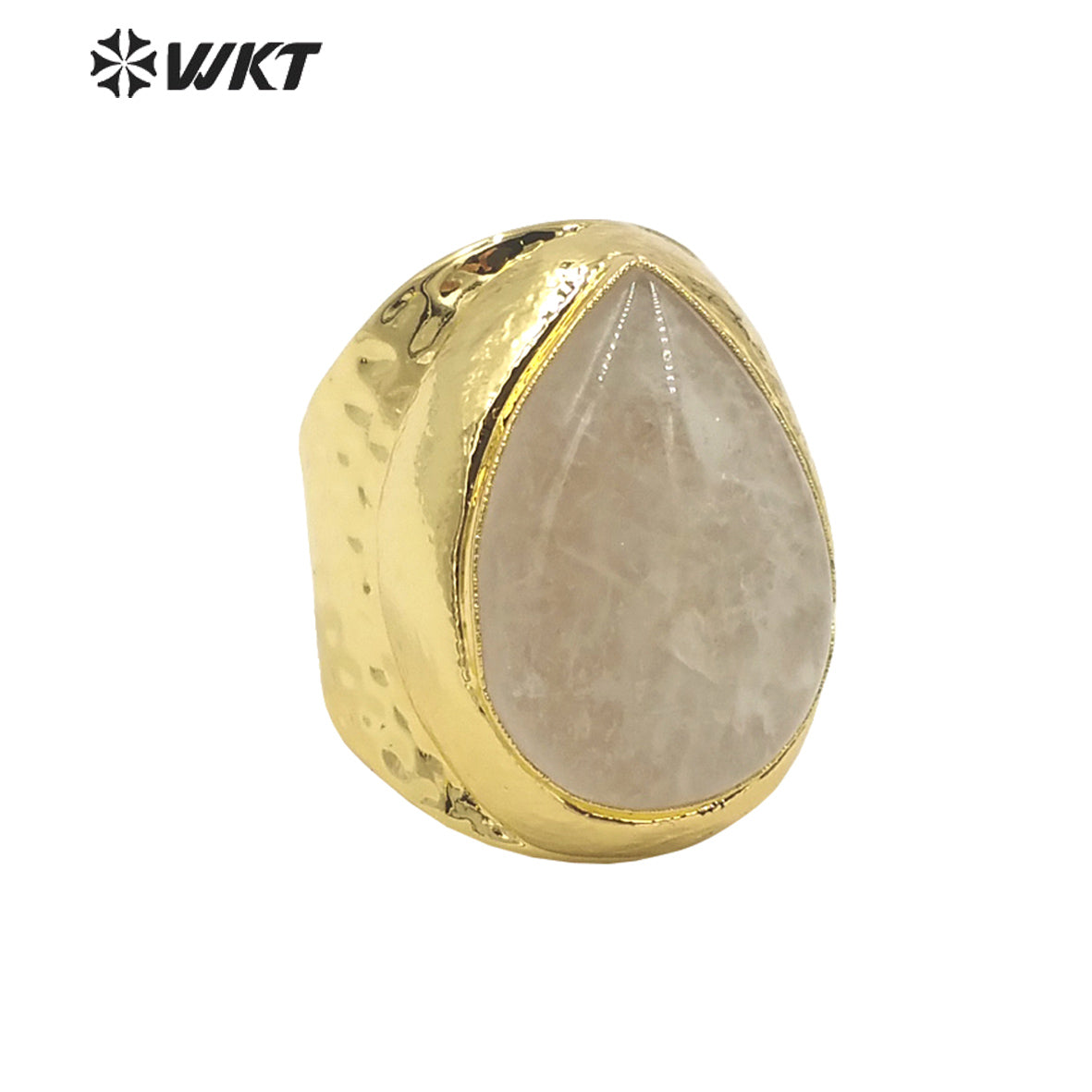 WT-R414 Beautiful Multicolor Waterdrop Gemstone Ring 18k Gold Plated High Quality As Women Gift Rings Natural Gemstone Rings