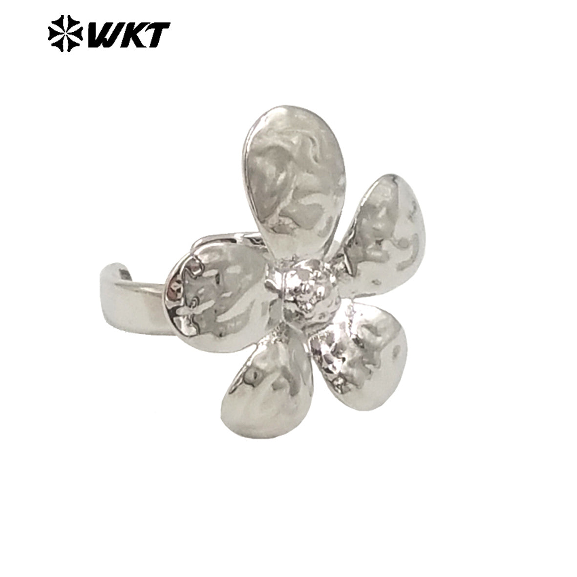 WT-R551 New Arrivals High Quality Unique Fashion Adjustable 18K Gold Plated Full Flower Ring for Lovely Woman As Birthday Gift