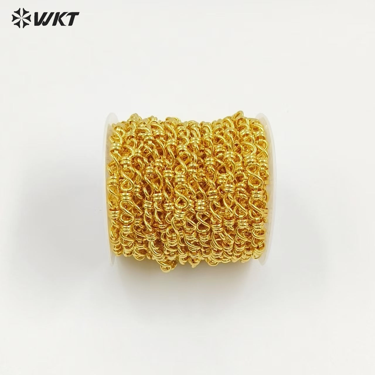 WT-BC249 High Quality Fashion Chain Link Accessories Gold Electroplated Resist Tarnishable "8" Shape Necklace Making Finding