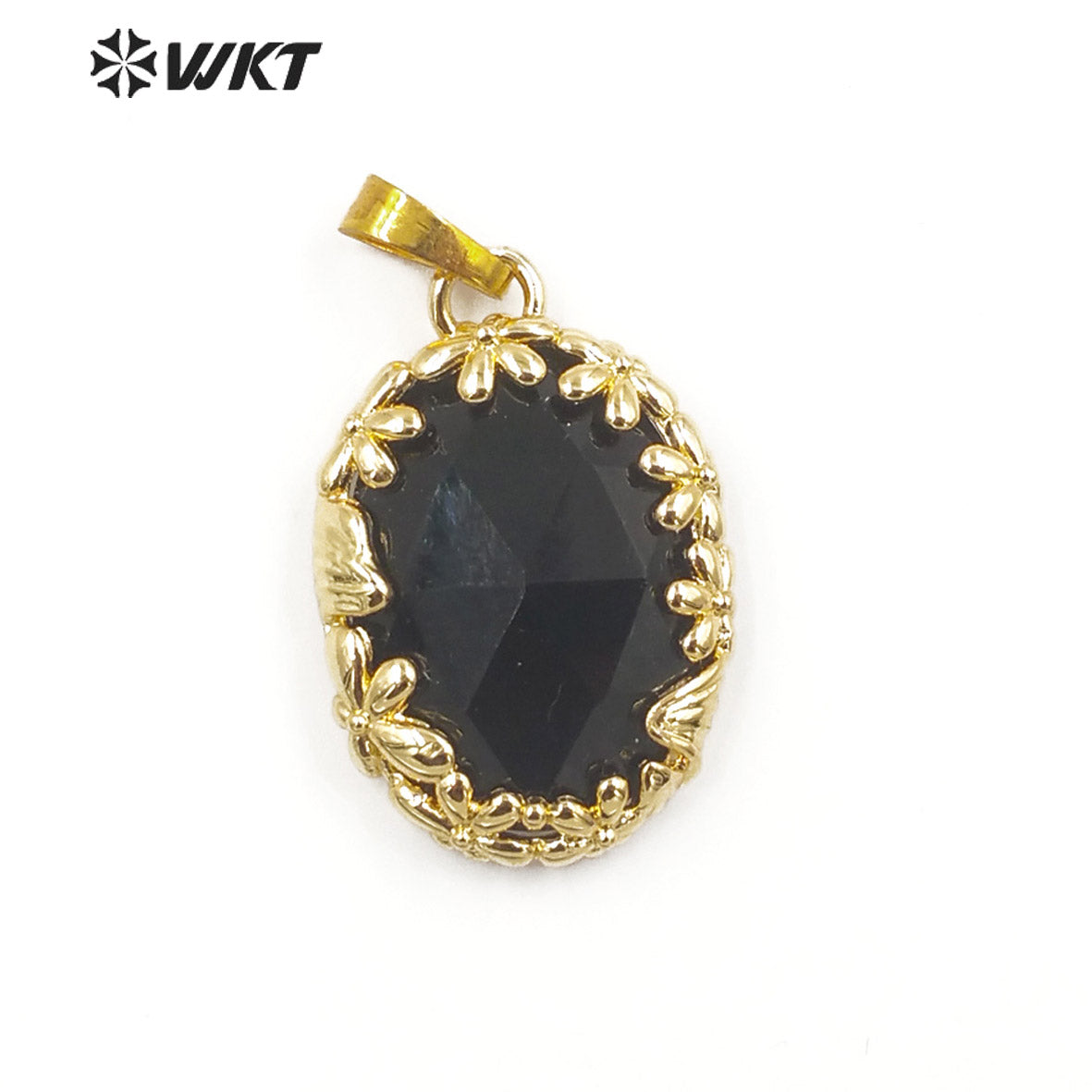 WT-P1919 Fashion Design Trendy New Precious Colorful Stone Oval Amazonite Amethyst Gemstone Pendants
