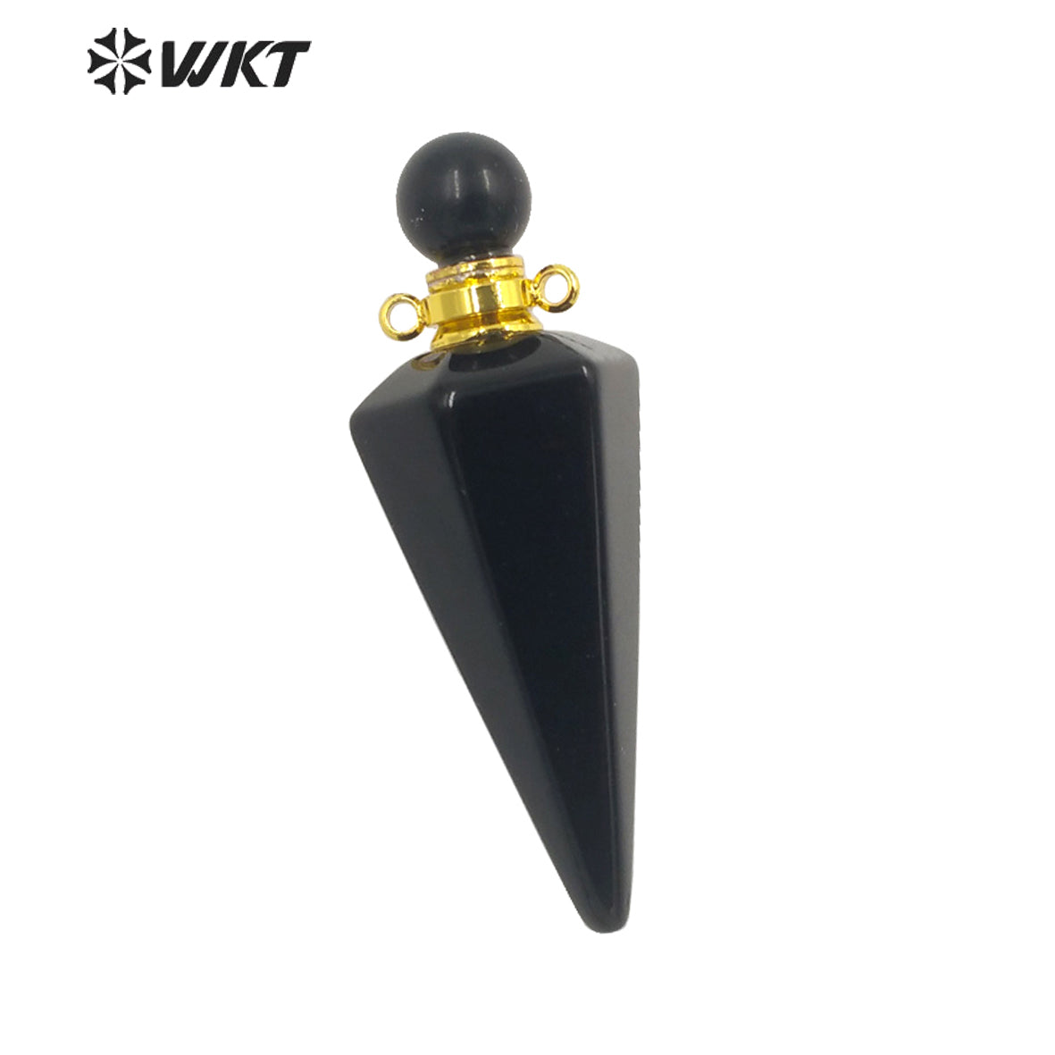 WT-P1842 Destinctive Big Healing Spirit Point Stone Pendant Precious Gemstone Made Bullet Point Pendants for Necklace