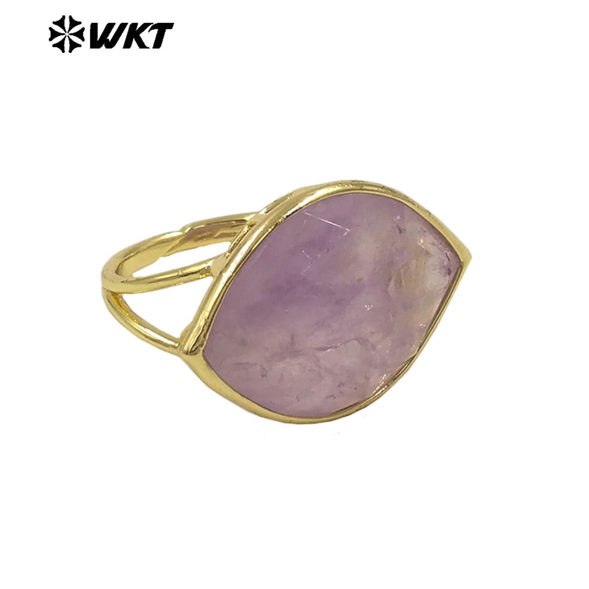 WT-R519 WKT New Design Charming Natural Flash Labradorite Stone Eye Gemstone Setting Ring for Women Party Wear Jewelry