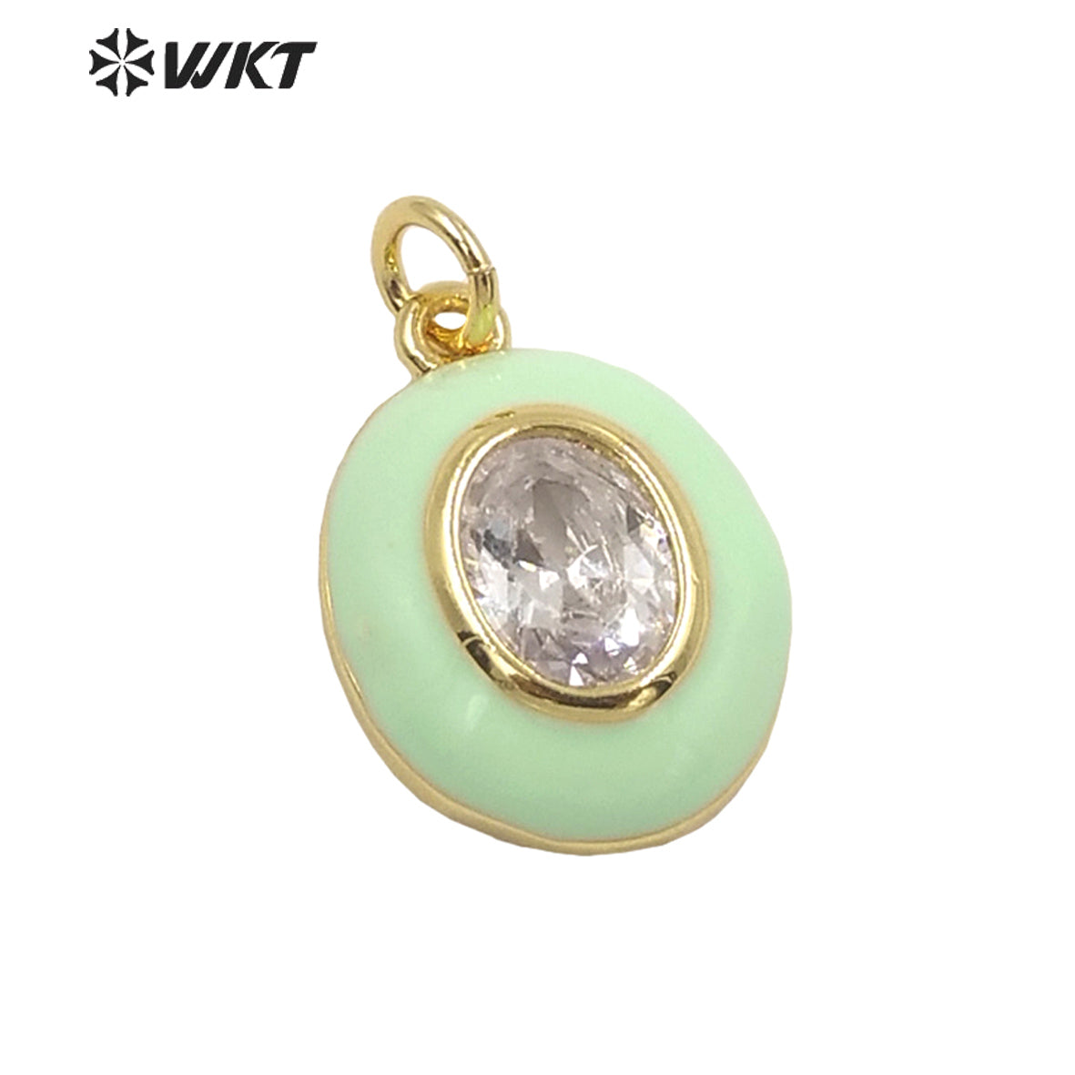 WT-MP236 Colorful and Fashion Jewelry Drop Oil on Cz Stone Very Nice Pendant and Fine Jewelry Pendant As a Gift for Party
