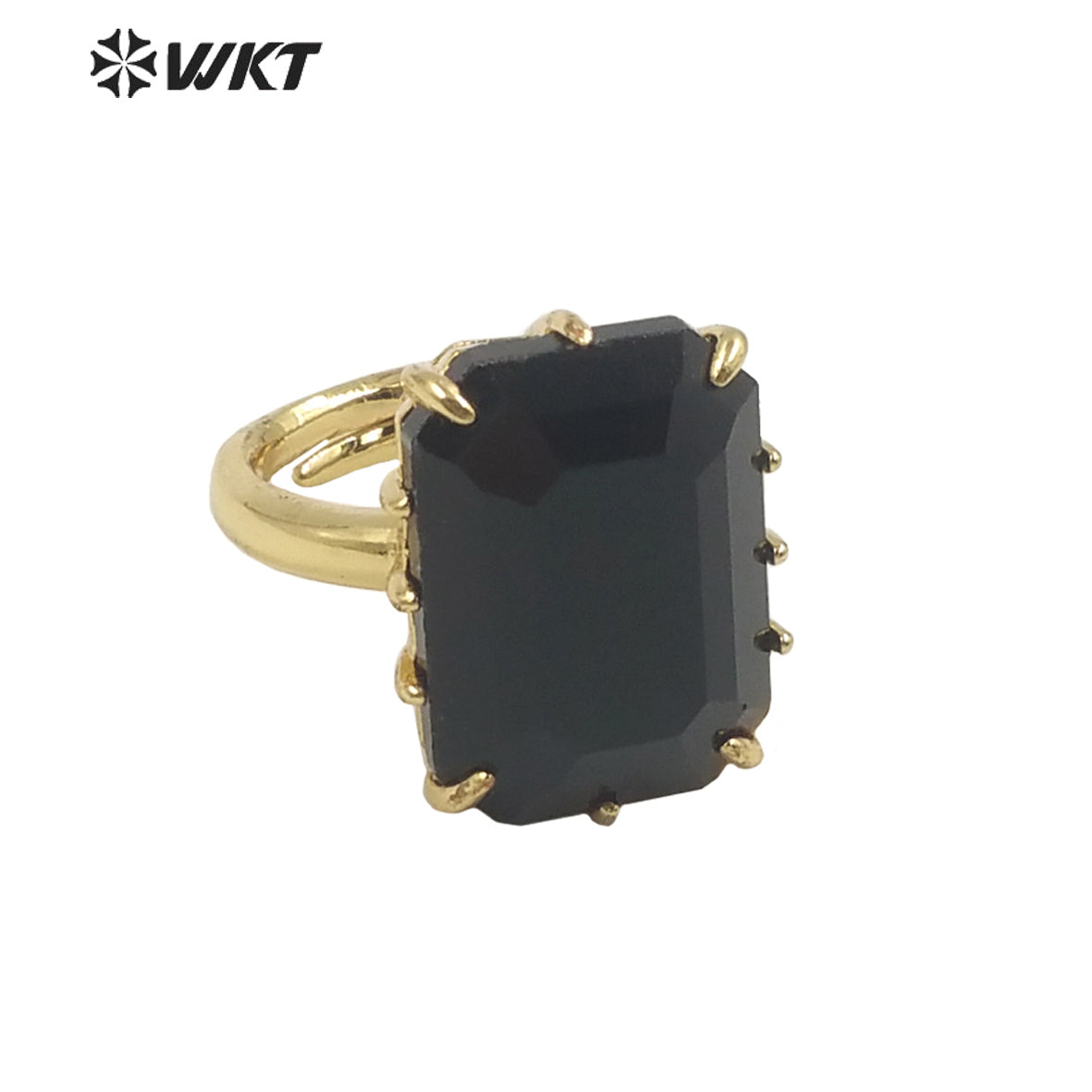 WT-R483 WKT Fashion Design Trendy Gift for Women Colorful High Quality Gorgeous Natural Crystal Stone Ring