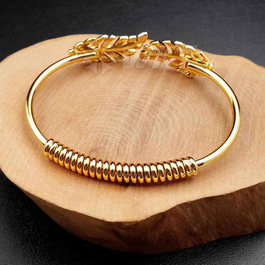 WT-B369 Wholesale Euorope Designer Style Bracelet 24K Real Gold Plated IPG Bangle Bracelet Olive Leaf for Gift