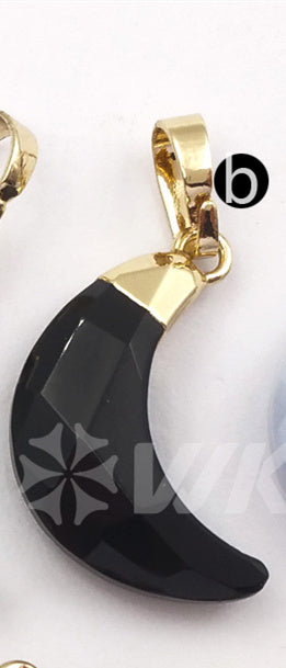 WT-P1386 Wholesale Fashion Design New Arrival Multi Color Elegant Natural Moon Stone Women Metal Silver Plated Jewelry Pendant