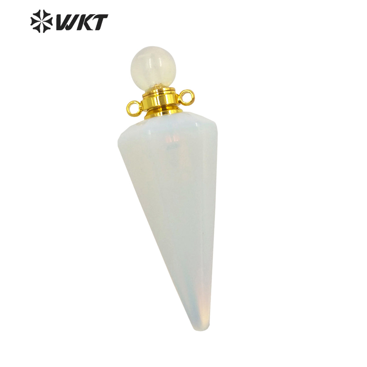 WT-P1842 Destinctive Big Healing Spirit Point Stone Pendant Precious Gemstone Made Bullet Point Pendants for Necklace
