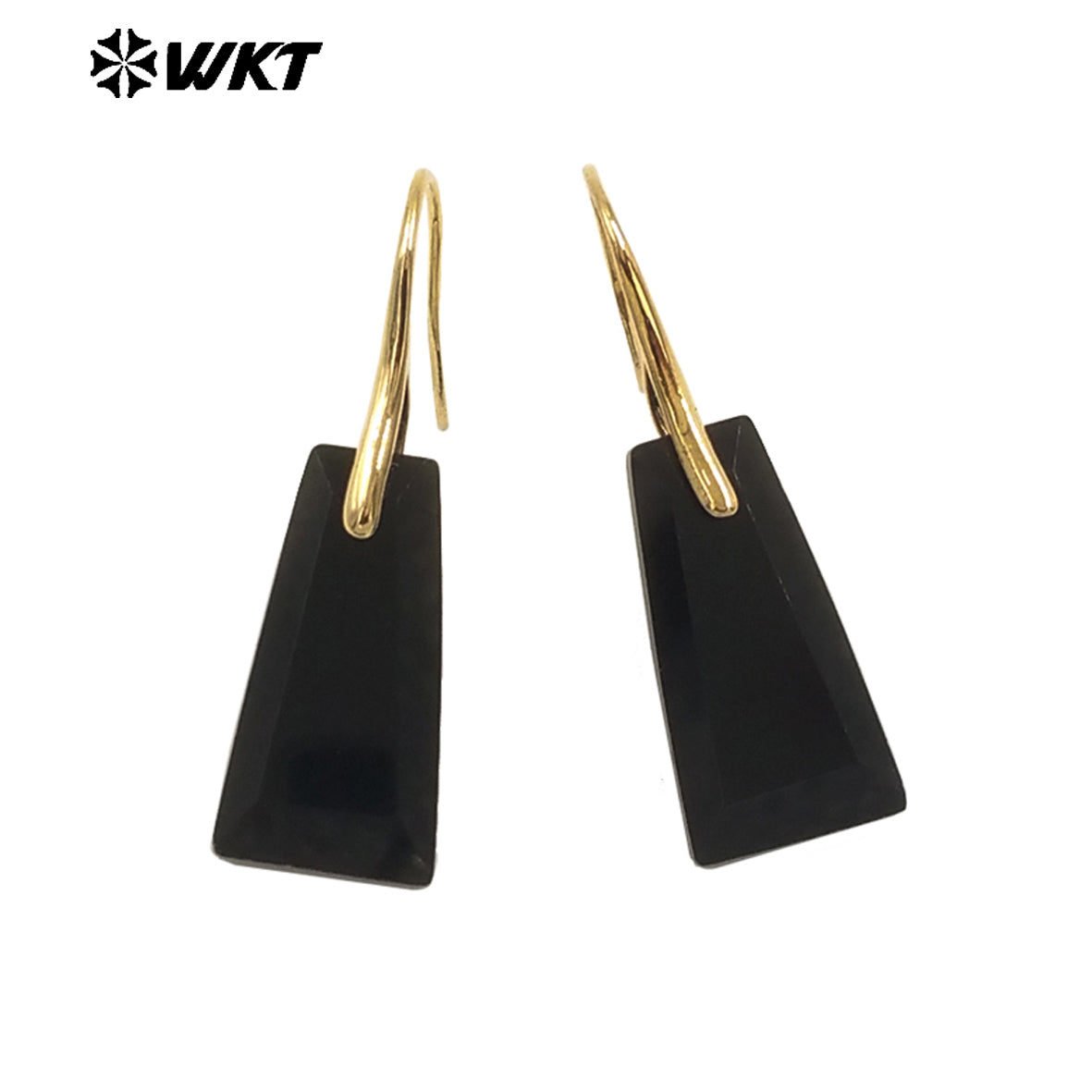 WT-E778 New Arrival Women Earrings Natural Gemstone Unique Design Geometric Shape For Ladies Birthday Charming Jewelry