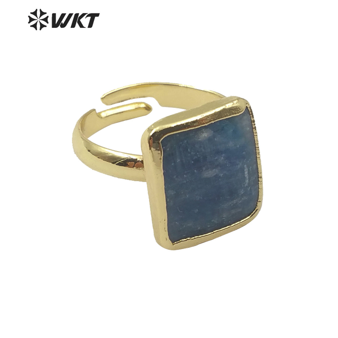 WT-R350 Natural Blue Kyanite Ring Popular Stone Ring in Adjustable Size Women Gorgeous Charm Jewelry Blue Kyanite Ring