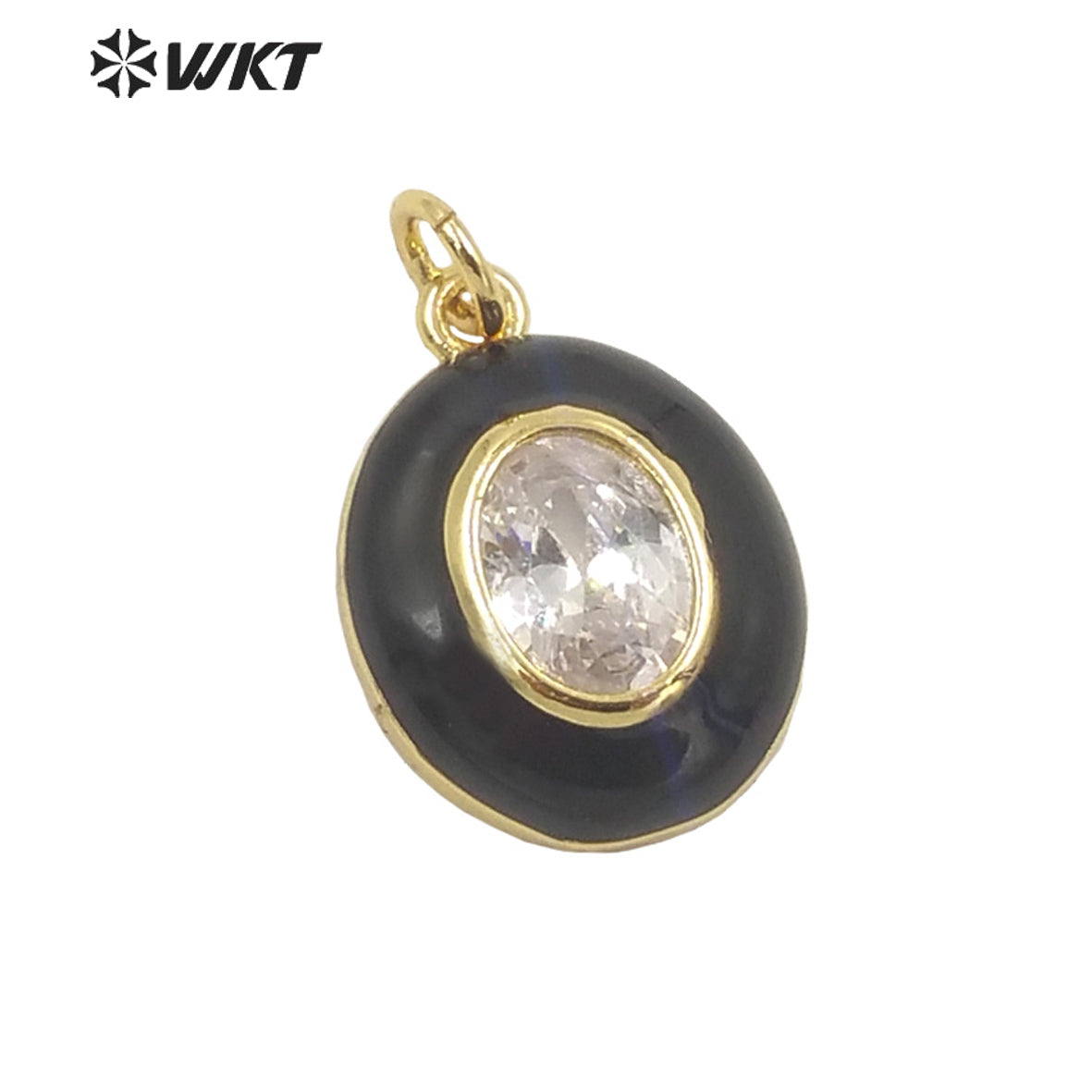 WT-MP236 Colorful and Fashion Jewelry Drop Oil on Cz Stone Very Nice Pendant and Fine Jewelry Pendant As a Gift for Party