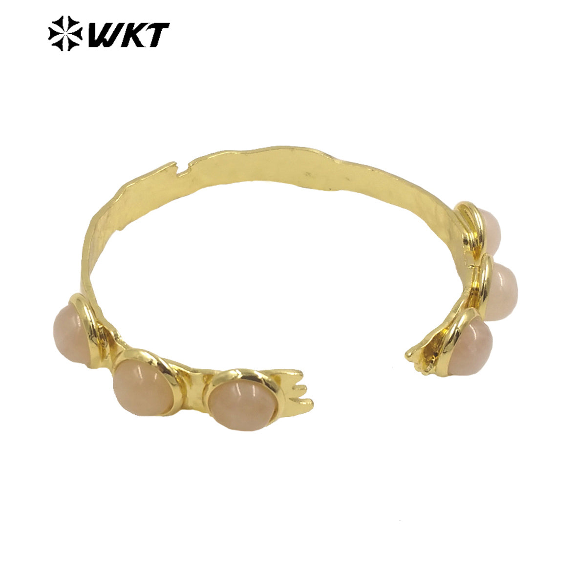 WT-B632 WKT New Handmade Natural Gemstone Jewelry Opening Bracelets Lovely Amazonite Bohemia Romantic Lucky Bracelets
