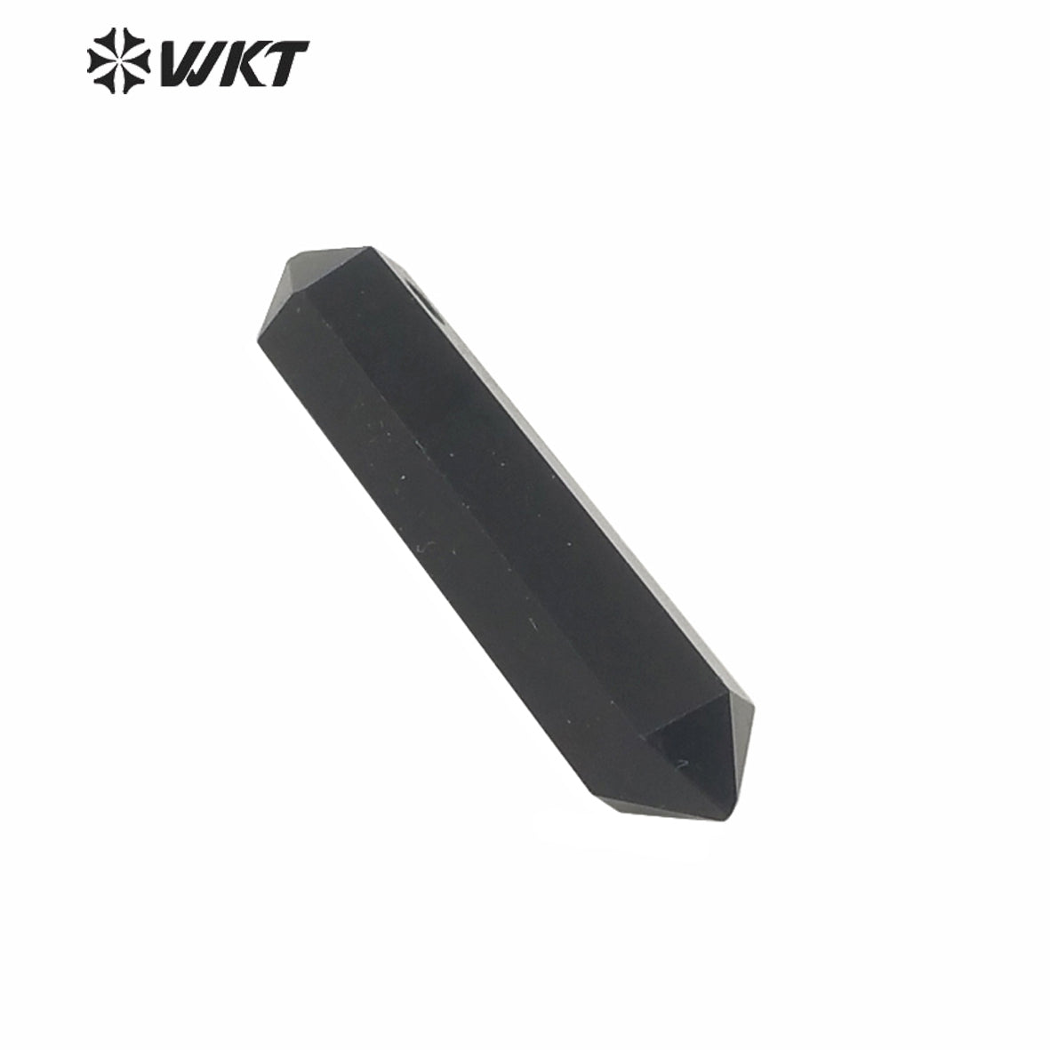 WT-P1579 Wholesale Natural Gemstone Double Point Quartz Pendant Fashion 1.2mm Hole Rose Quartz Stone Point Pendant