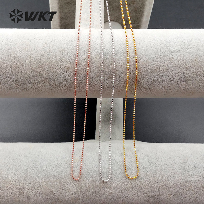 WT-N1040 WKT New Necklace Fashion Jewelry 2017 Popular Resist Tarnishable Brass Necklace Chain