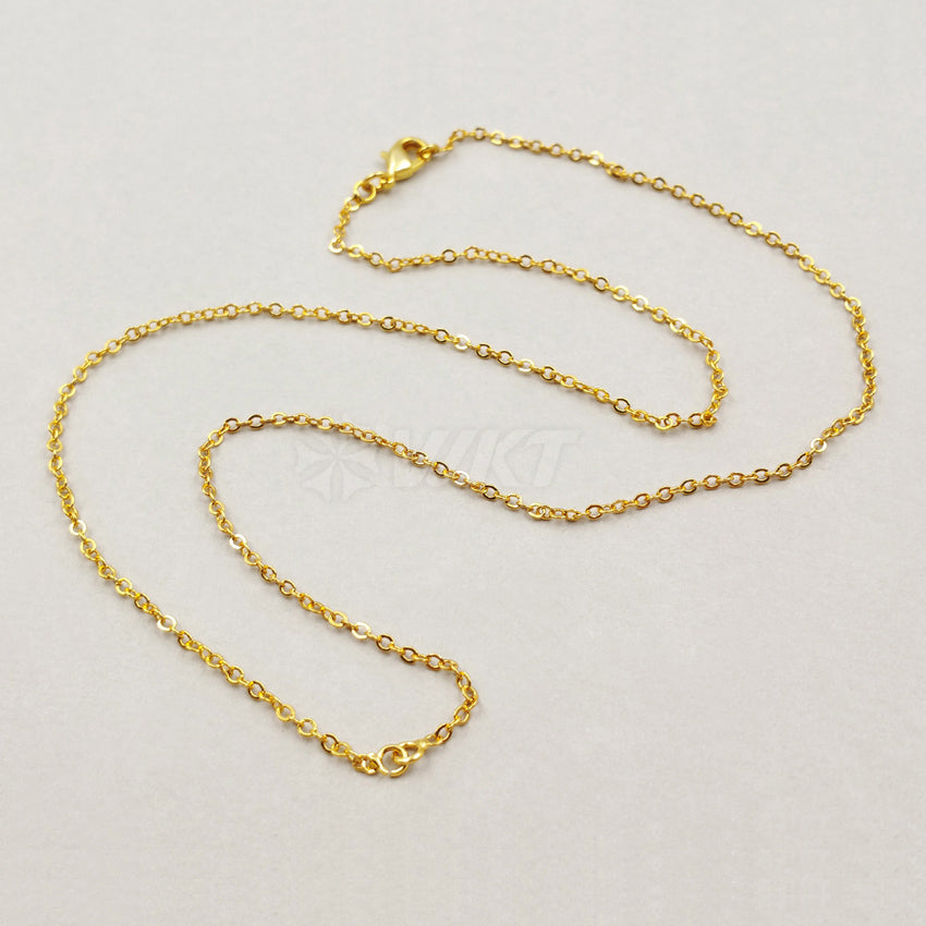 WT-N1046 WKT New Necklace Fashion Jewelry Best Electroplated Resist Tarnishable Brass Necklace Chain