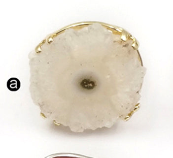 WT-R313 Women Wedding Bridesmaid Rings Round Shape Healing Quartz Multi Colors Option Bohemia Style Beautiful Angel Quartz Rings