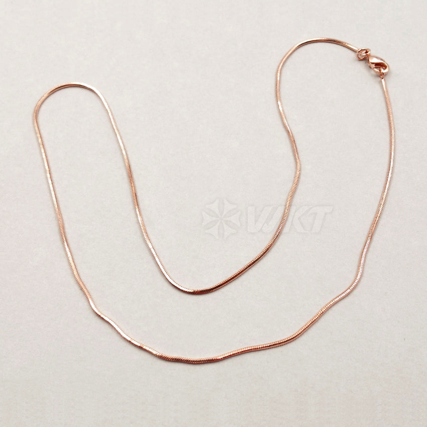 WT-N1036 WKT New Necklace Fashion Jewelry Elegant Brass Necklace Snake Chain