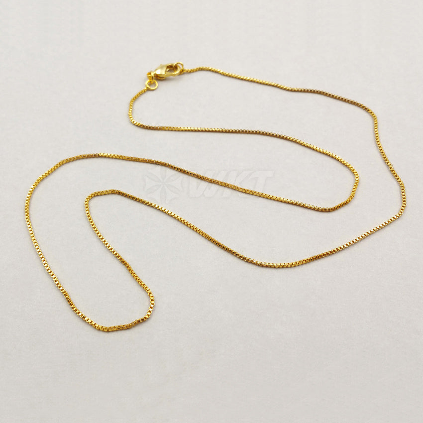 WT-N1044 WKT New Necklace Fashion Jewelry Exquisite Brass Necklace Chain 18k Real Gold Plated Resist Tarnishable Jewelry Chain