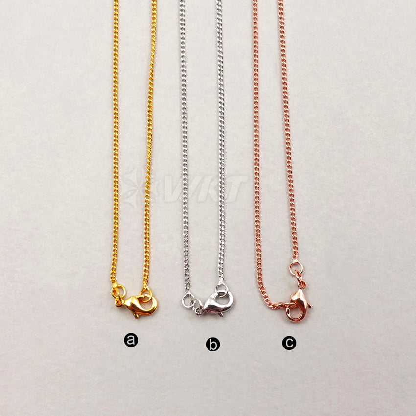 WT-N1035 WKT New Necklace Fashion Jewelry Best Electroplated Resist Tarnishable Brass Necklace Chain