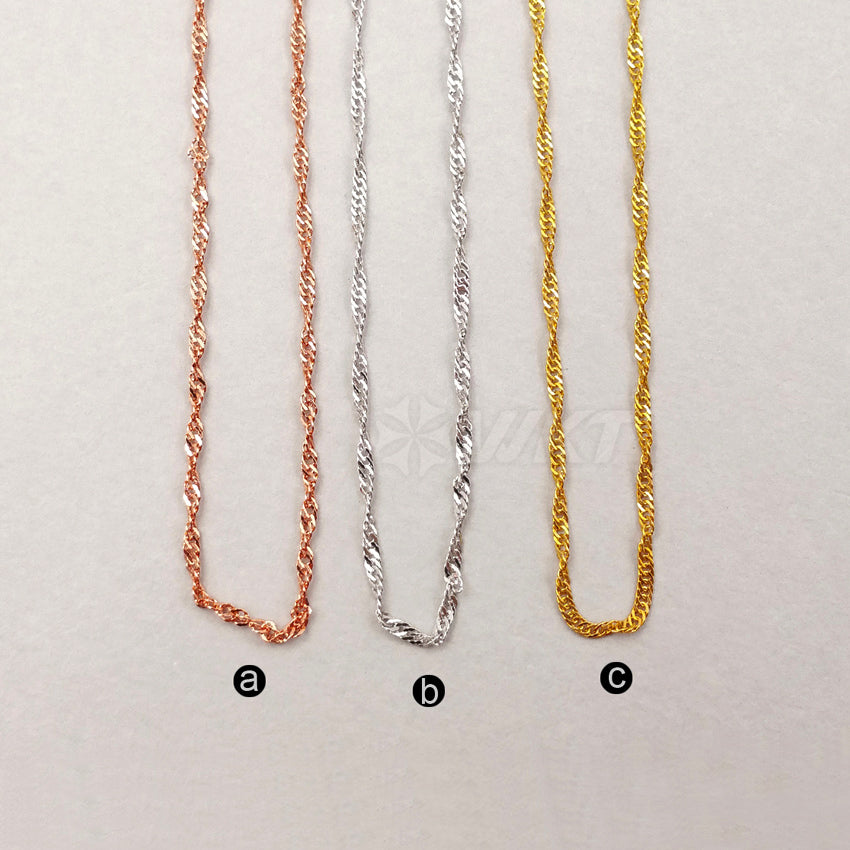 WT-N1037 WKT New Necklace Fashion Jewelry 2017 Popular Exquisite Brass Necklace Chain