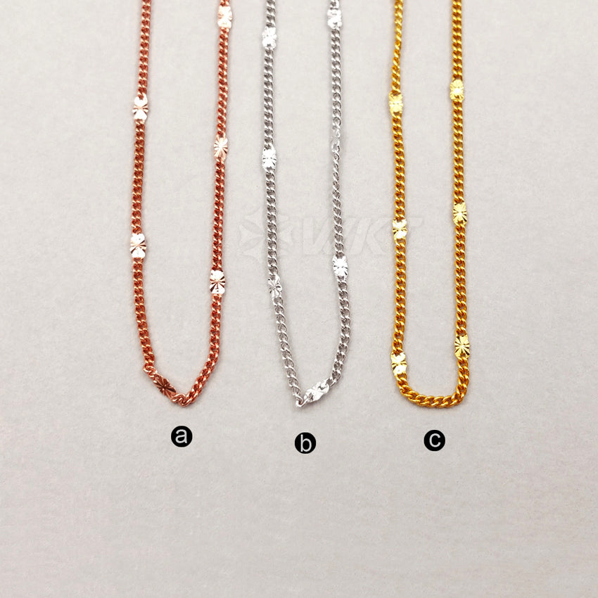 WT-N1045 Fashion Trendy Vintage New Necklace Fashion Jewelry Popular Elegant Brass Necklace Bead Chain