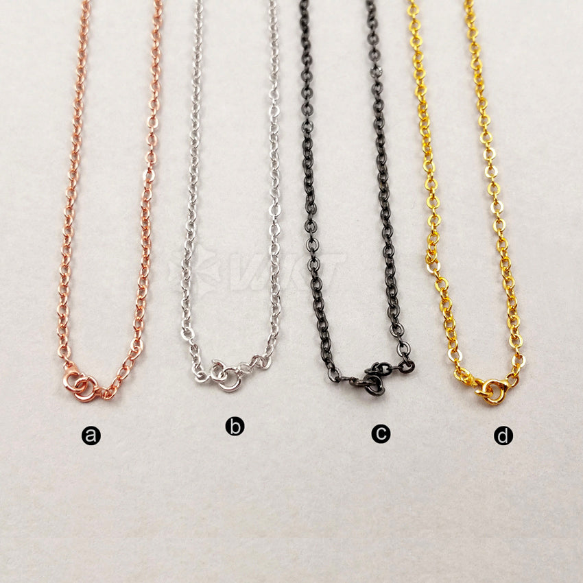 WT-N1046 WKT New Necklace Fashion Jewelry Best Electroplated Resist Tarnishable Brass Necklace Chain