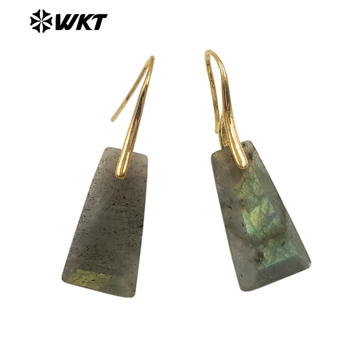 WT-E778 New Arrival Women Earrings Natural Gemstone Unique Design Geometric Shape For Ladies Birthday Charming Jewelry