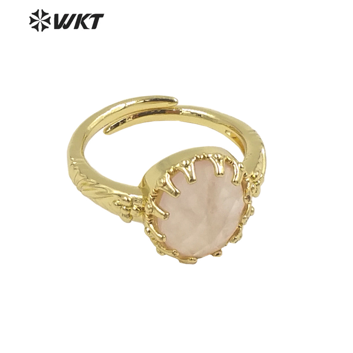 WT-R488 WKT Fashion Design Trendy Gift for Women Colorful High Quality Gorgeous Natural Gemstone Stone Ring