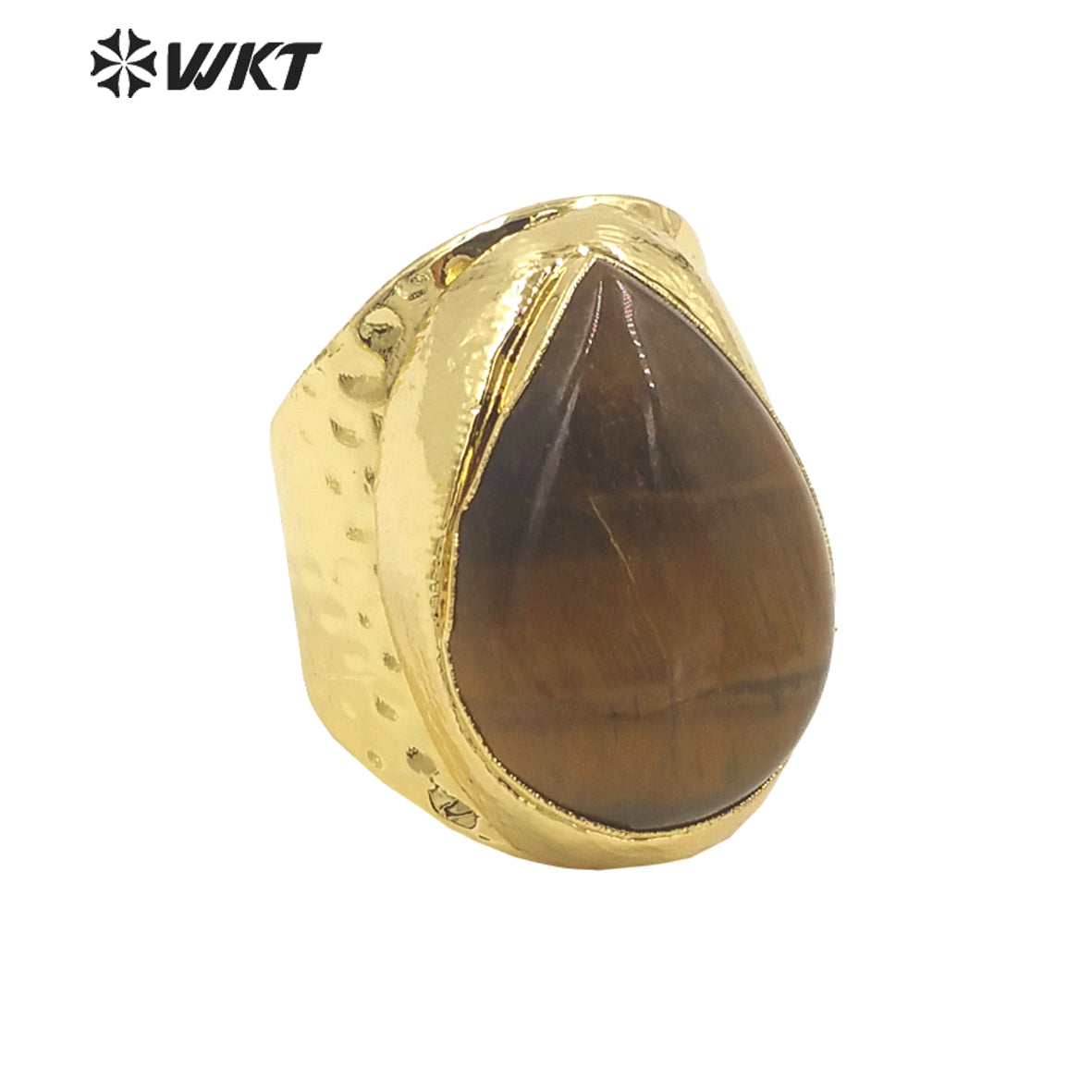 WT-R414 Beautiful Multicolor Waterdrop Gemstone Ring 18k Gold Plated High Quality As Women Gift Rings Natural Gemstone Rings