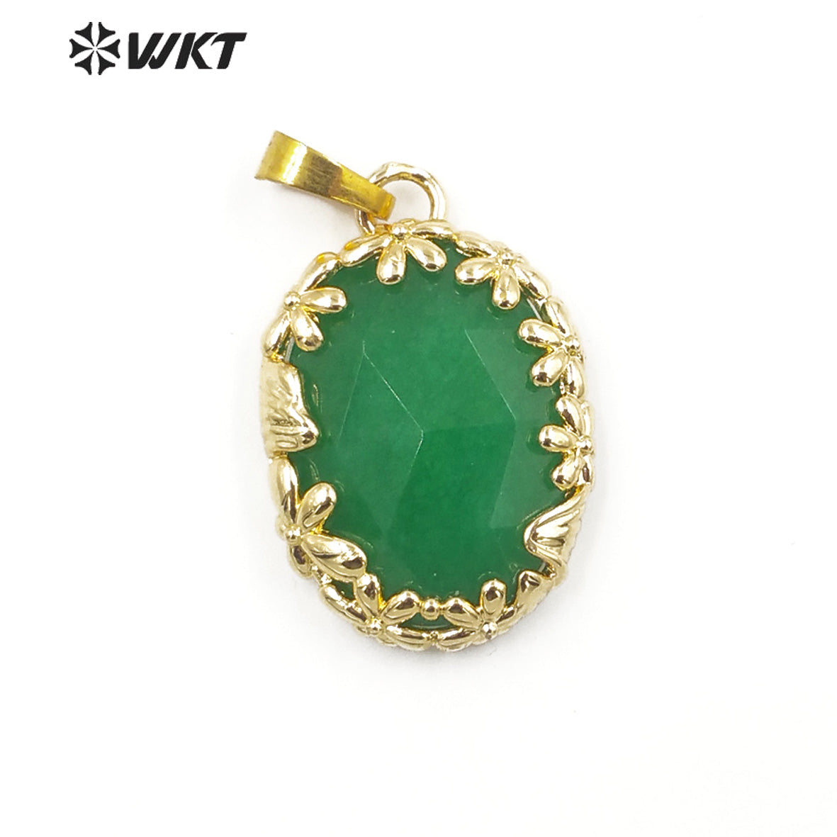 WT-P1919 Fashion Design Trendy New Precious Colorful Stone Oval Amazonite Amethyst Gemstone Pendants