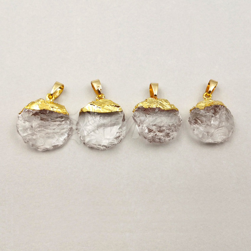 WT-P1230 WKT New Arrival Fashion Jewelry for Women Decoration Jewelry Round Shape Crystal Quartz Pendant
