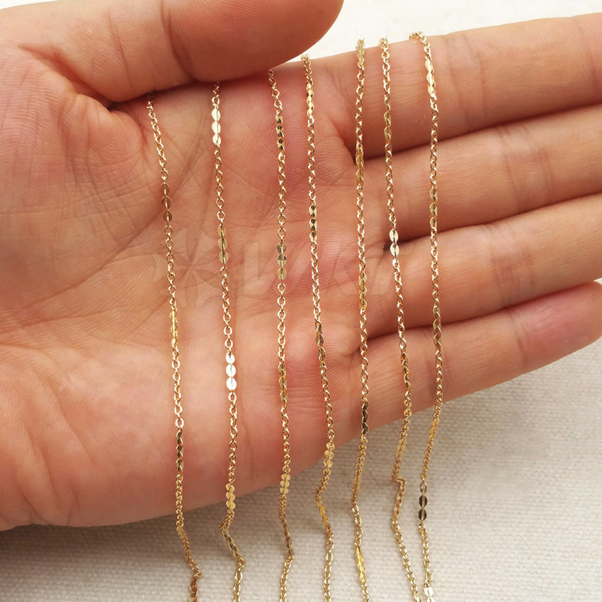 WT-BC113 WKT Wholesale New Coming Fashion Real Gold Plated Link Chain Generous Brass Chain