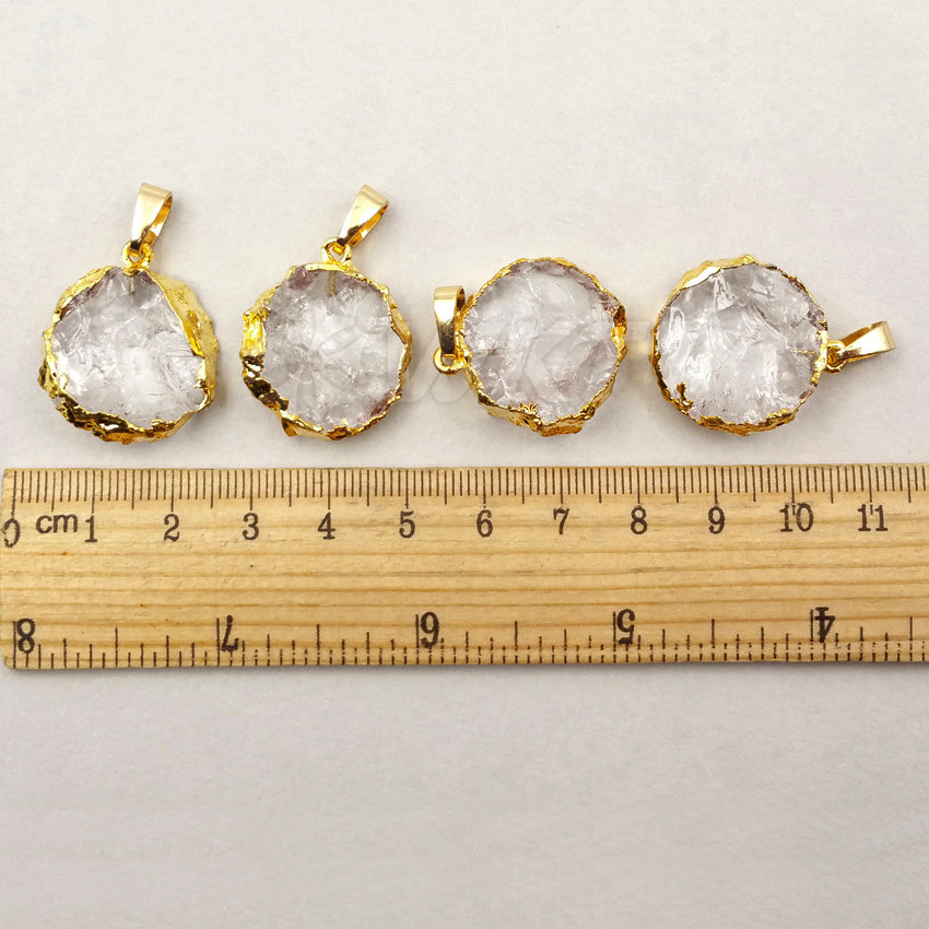 WT-P1228 WKT New Arrival Fashion Jewelry for Women Decoration Jewelry Round Shape Crystal Quartz Pendant