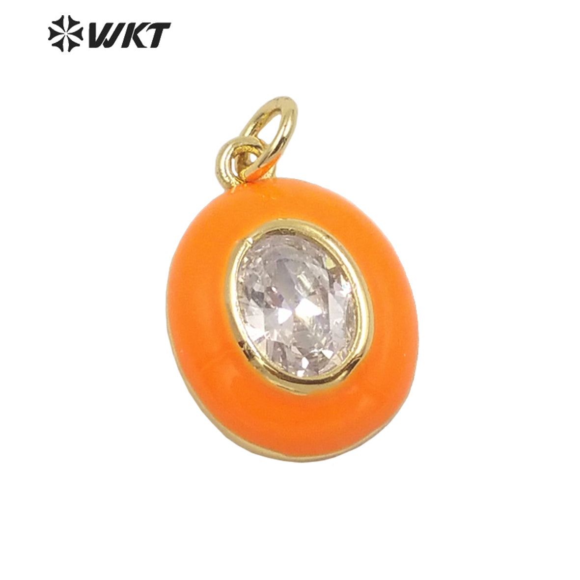 WT-MP236 Colorful and Fashion Jewelry Drop Oil on Cz Stone Very Nice Pendant and Fine Jewelry Pendant As a Gift for Party