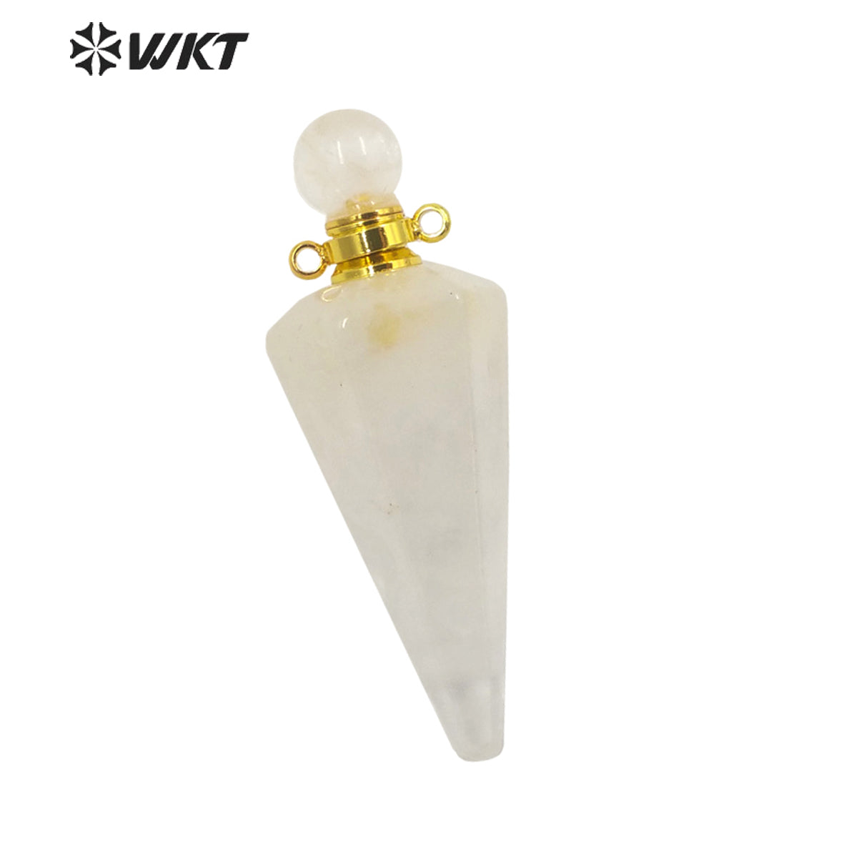 WT-P1842 Destinctive Big Healing Spirit Point Stone Pendant Precious Gemstone Made Bullet Point Pendants for Necklace