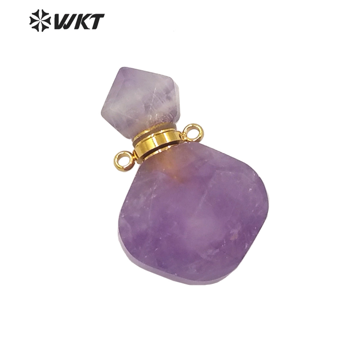 WT-P1673 Newest Charming Elegant Small Size Natural Stone Perfume Bottle Pendant for Necklace Women Stone Made Bottle Pendant