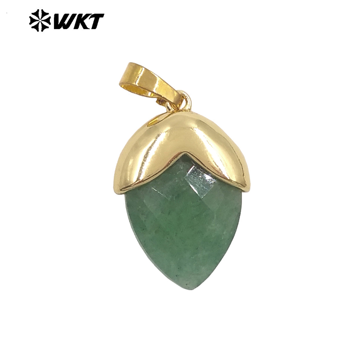 WT-P2016 High Quality Gold Plated Multi Color Natural Gemstones Labradorite Tiger Eye Stone Pendants For Jewelry DIY Accessories