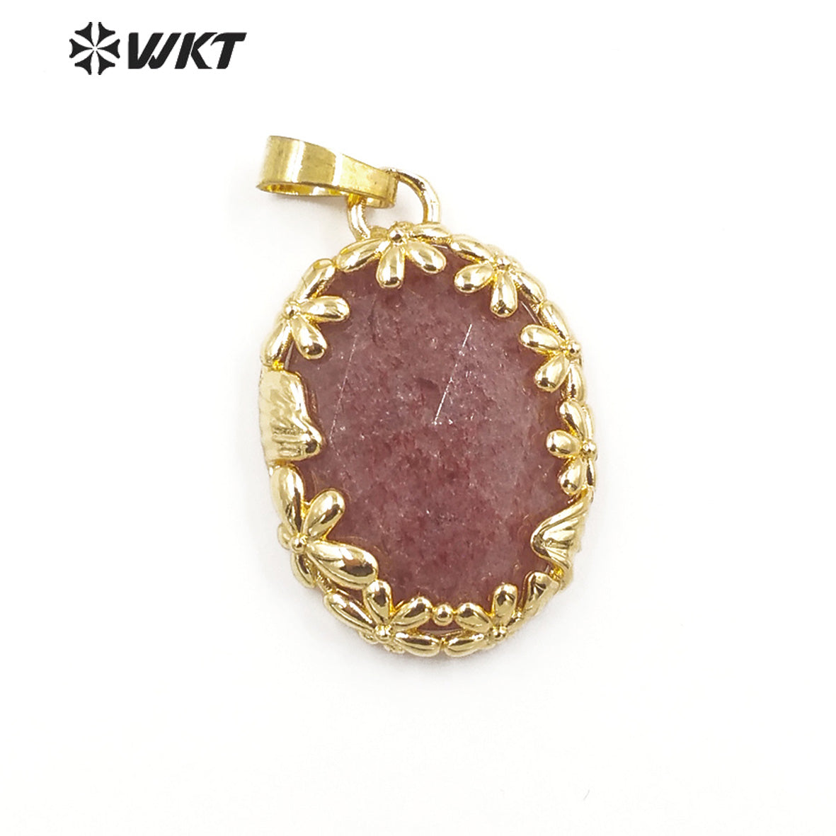 WT-P1919 Fashion Design Trendy New Precious Colorful Stone Oval Amazonite Amethyst Gemstone Pendants