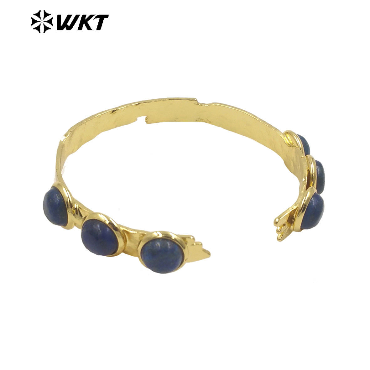 WT-B632 WKT New Handmade Natural Gemstone Jewelry Opening Bracelets Lovely Amazonite Bohemia Romantic Lucky Bracelets