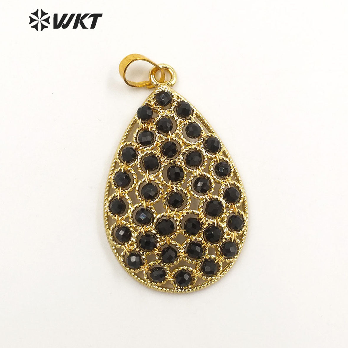 WT-P1927 Fashion Design Trendy New Precious Drop Shaped Colorful Stone Oval Amazonite Amethyst Gemstone Pendants