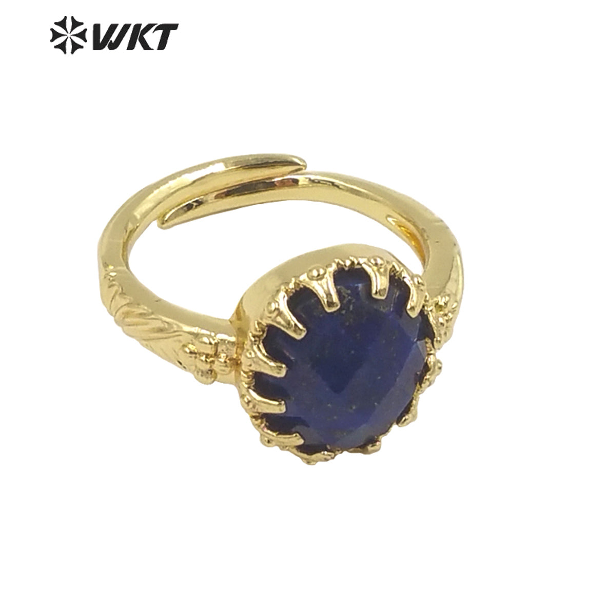 WT-R488 WKT Fashion Design Trendy Gift for Women Colorful High Quality Gorgeous Natural Gemstone Stone Ring
