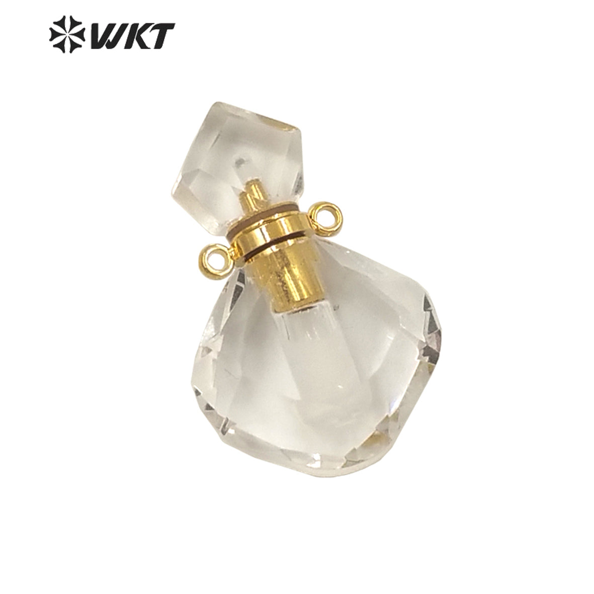 WT-P1673 Newest Charming Elegant Small Size Natural Stone Perfume Bottle Pendant for Necklace Women Stone Made Bottle Pendant