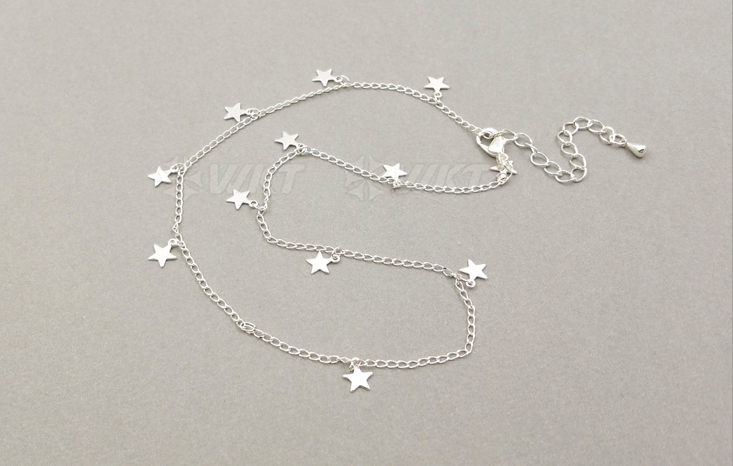 WT-N978 Wholesale Fashion Hot Young Girl High Quality Necklace24K Real Gold /gun Black / Rose Gold /silver Little Star Necklace