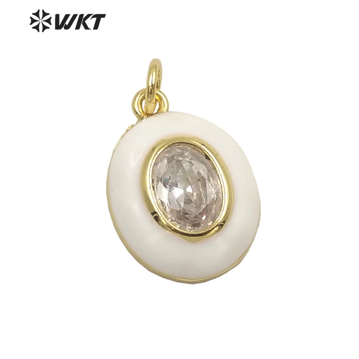WT-MP236 Colorful and Fashion Jewelry Drop Oil on Cz Stone Very Nice Pendant and Fine Jewelry Pendant As a Gift for Party