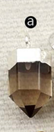 WT-P1279 WKT Wholesale Small Bullet Point Tiny Multi Gemstone Real Gold Silver Plated Natural Raw Stone Pendant