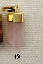 WT-P1277 WKT Wholesale Fashion Lovely Muti Colors Natural Gemstone Gold Silver Plated Bullet Point Stone Pendant