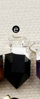 WT-P1279 WKT Wholesale Small Bullet Point Tiny Multi Gemstone Real Gold Silver Plated Natural Raw Stone Pendant
