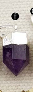 WT-P1279 WKT Wholesale Small Bullet Point Tiny Multi Gemstone Real Gold Silver Plated Natural Raw Stone Pendant